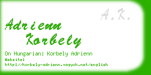 adrienn korbely business card